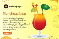 Marketingkinges offers digital marketing for Manchoas Juice.